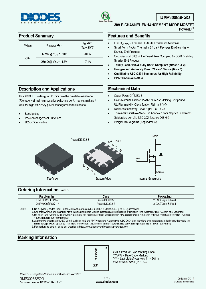 DMP3008SFGQ-13_8313437.PDF Datasheet