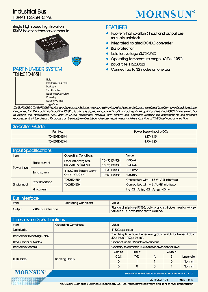 TDH301D485H_8314237.PDF Datasheet