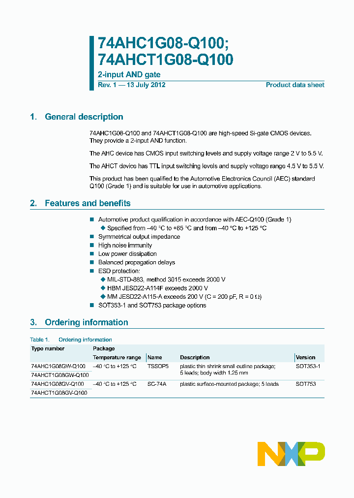 74AHC1G08GW-Q100_8314393.PDF Datasheet