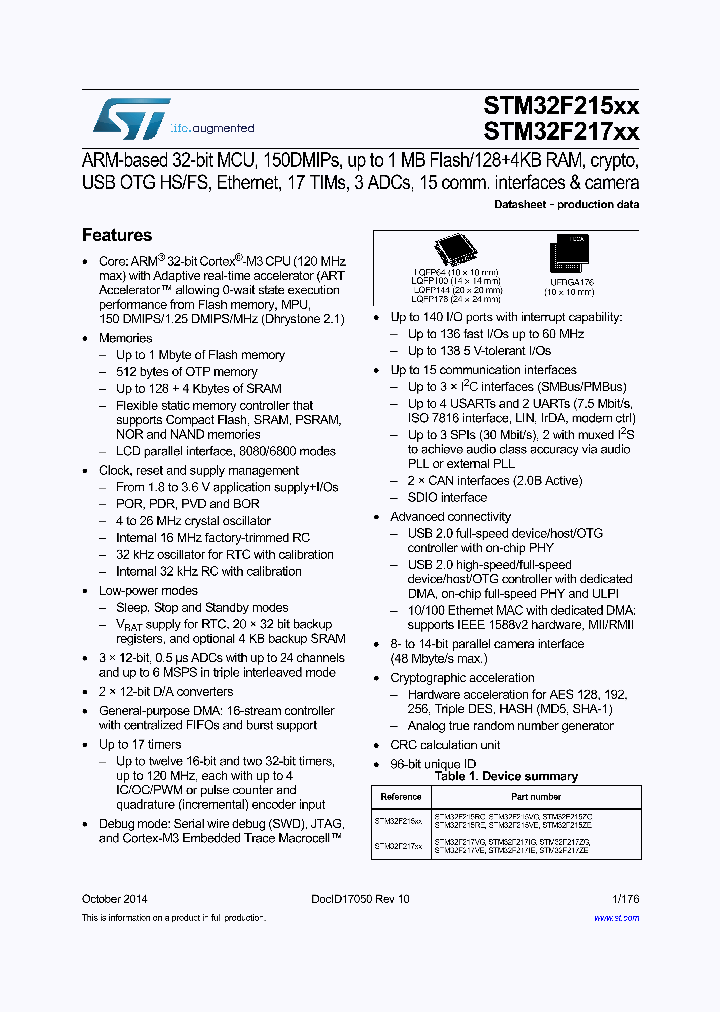 STM32F215RET6_8314435.PDF Datasheet