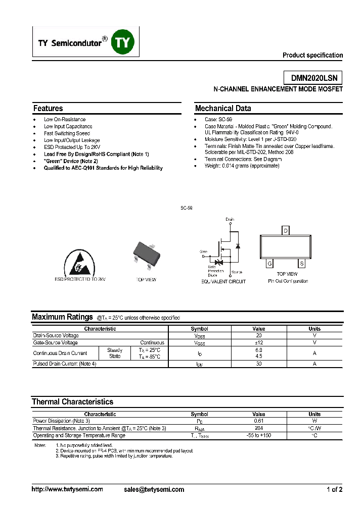 DMN2020LSN_8314587.PDF Datasheet