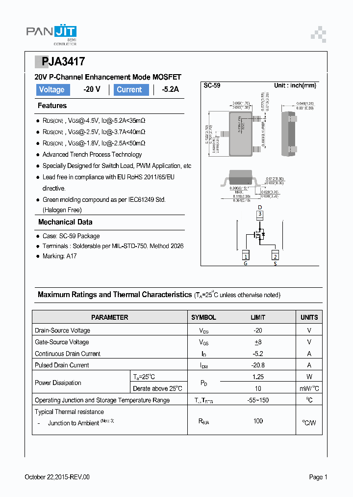 PJA3417_8315534.PDF Datasheet