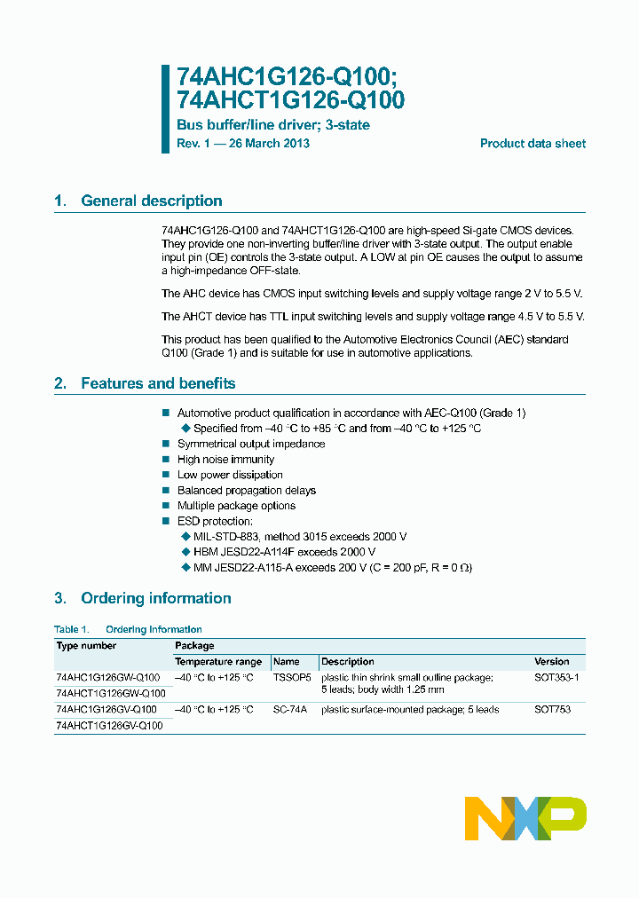 74AHC1G126GV-Q100_8315969.PDF Datasheet