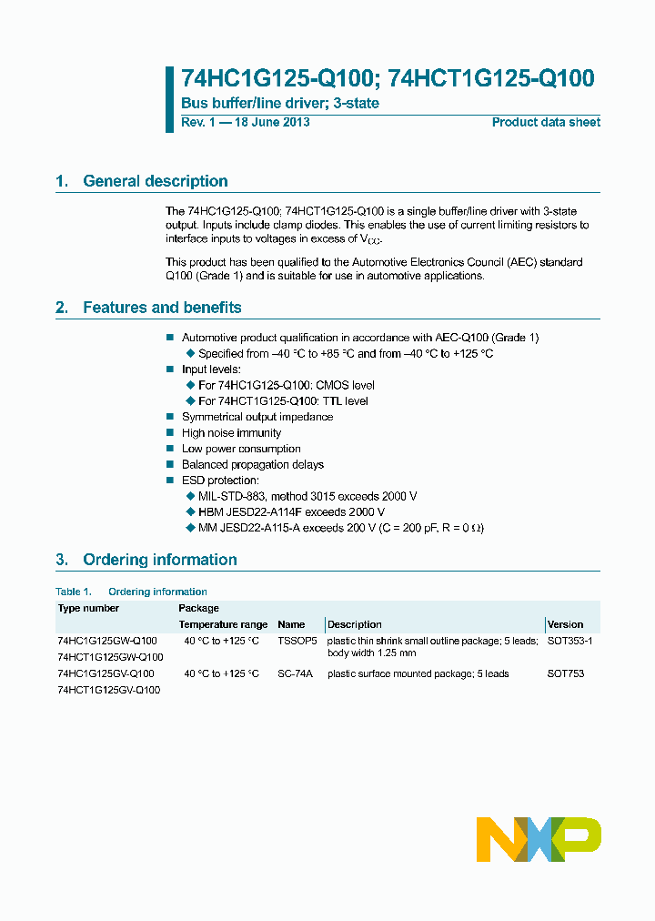 74HC1G125GV-Q100_8315986.PDF Datasheet