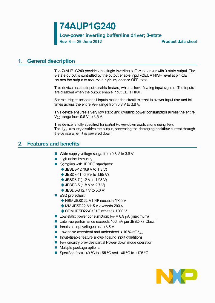 74AUP1G240GS_8315991.PDF Datasheet