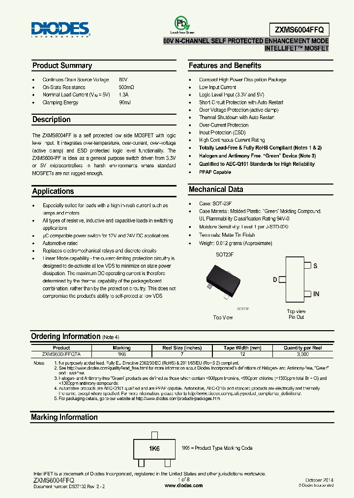 ZXMS6004FFQ_8316749.PDF Datasheet