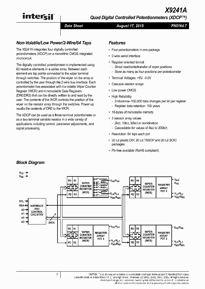 X9241AYSIZ_8317034.PDF Datasheet