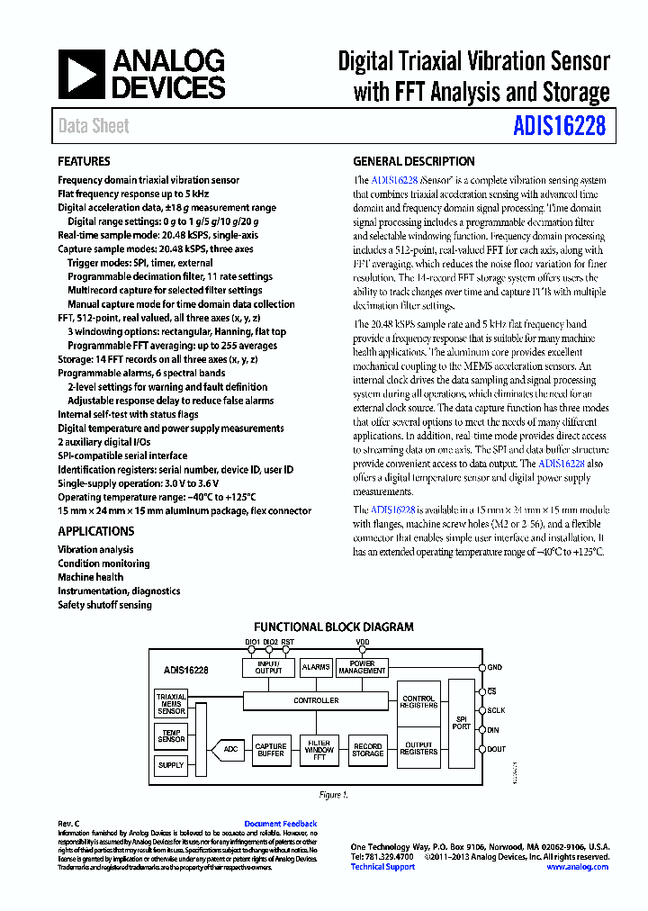 ADIS16228_8317035.PDF Datasheet