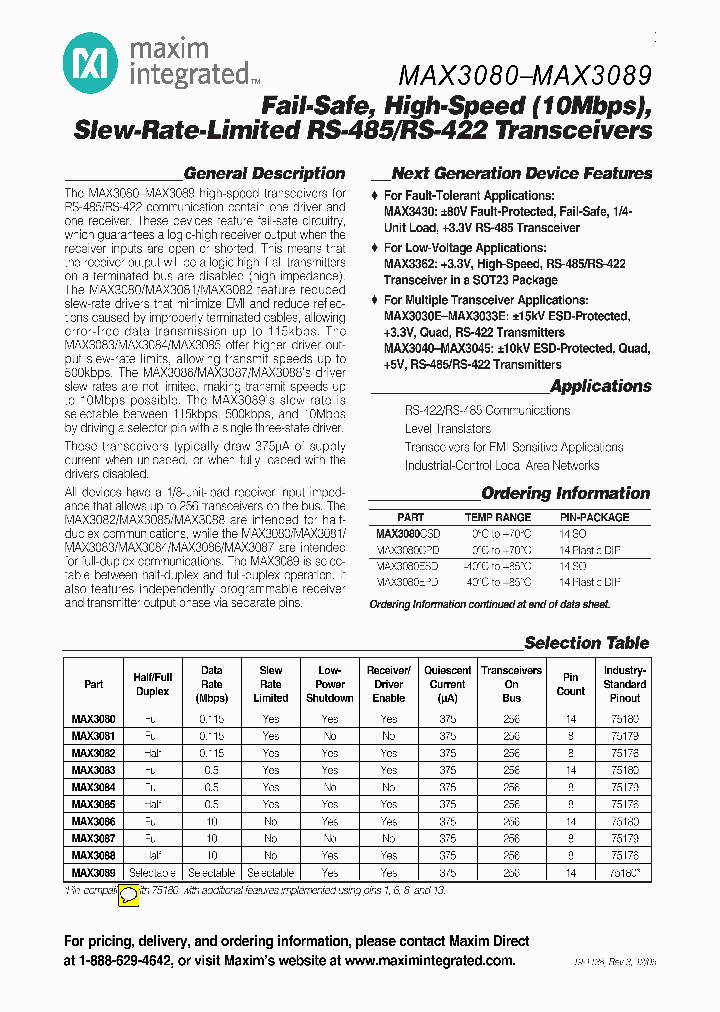 MAX3080CPD_8317222.PDF Datasheet