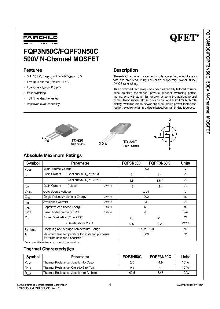 FQP3N50C_8317571.PDF Datasheet