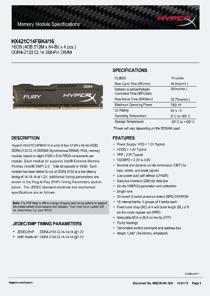 HX421C14FBK4-16_8317741.PDF Datasheet