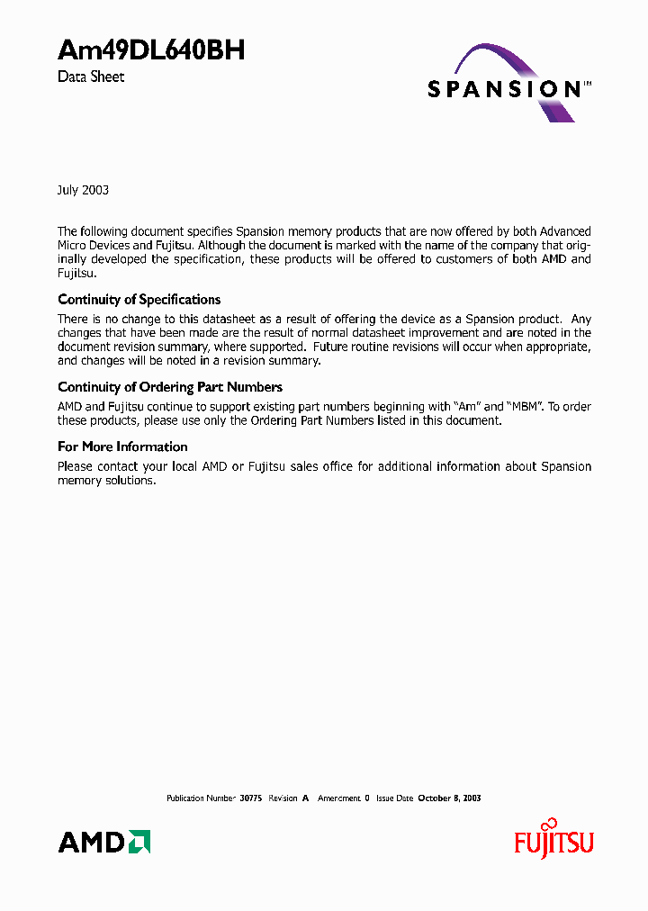 AM49DL640BH_8318364.PDF Datasheet