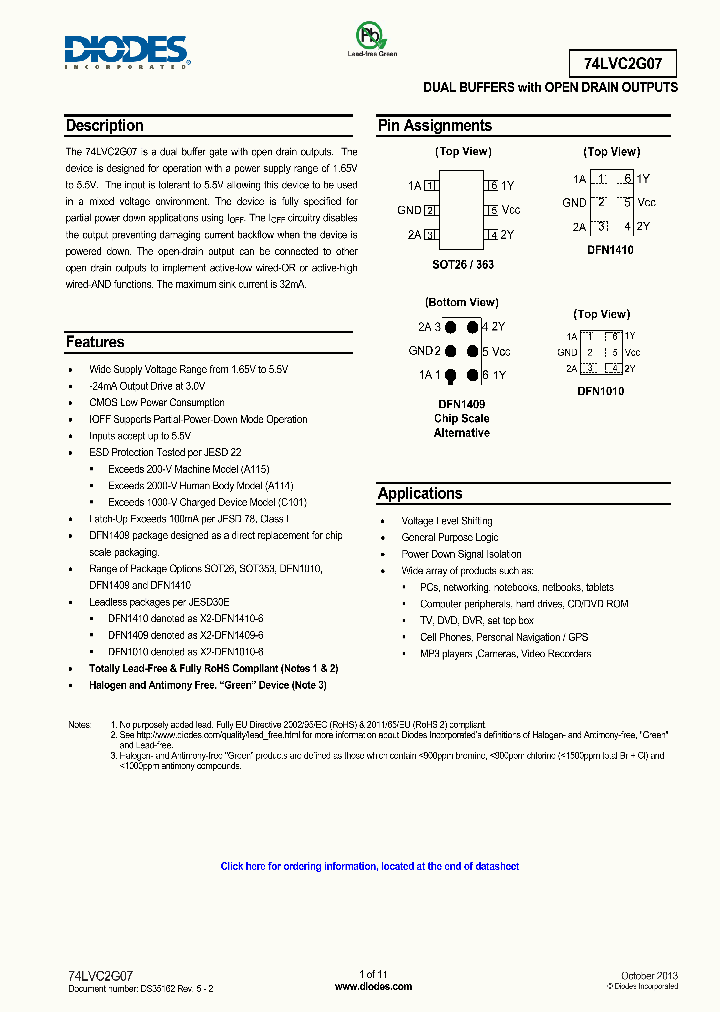 74LVC2G07DW-7_8318518.PDF Datasheet