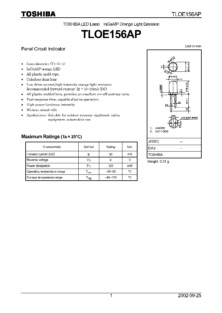 TLOE156AP_8318624.PDF Datasheet