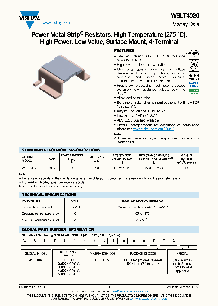 WSLT4026-15_8318956.PDF Datasheet