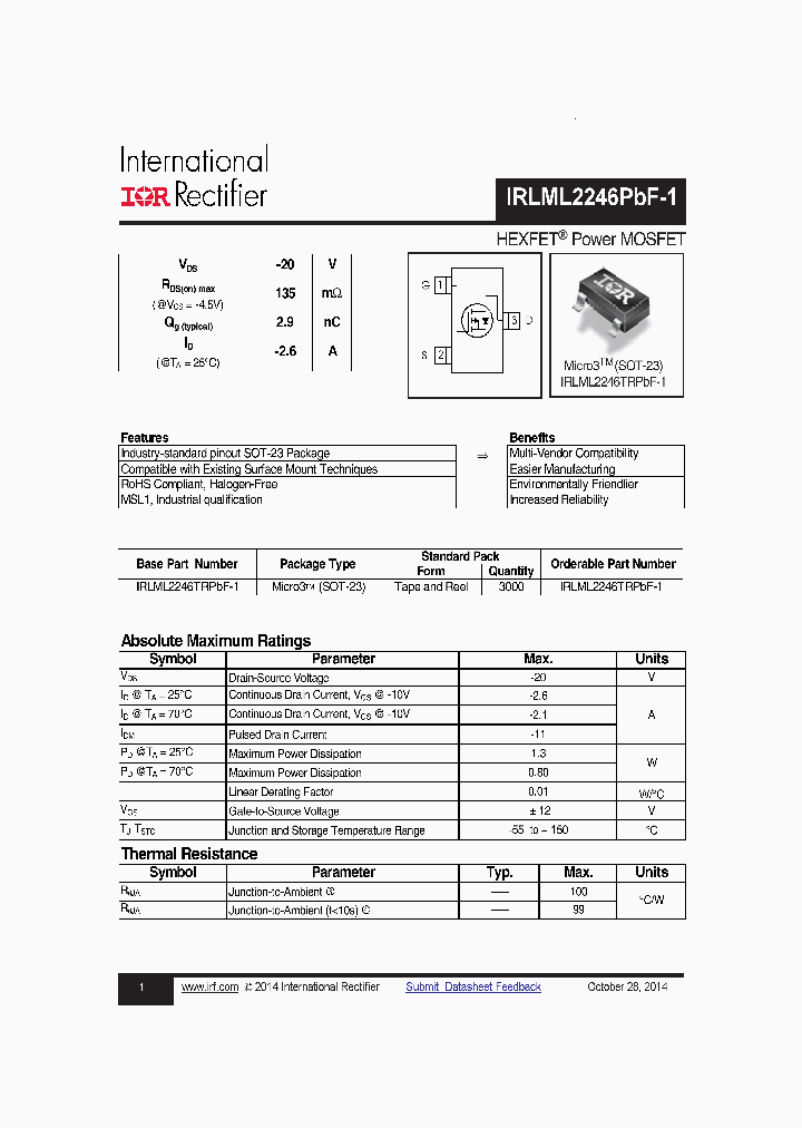 IRLML2246PBF-1_8319209.PDF Datasheet