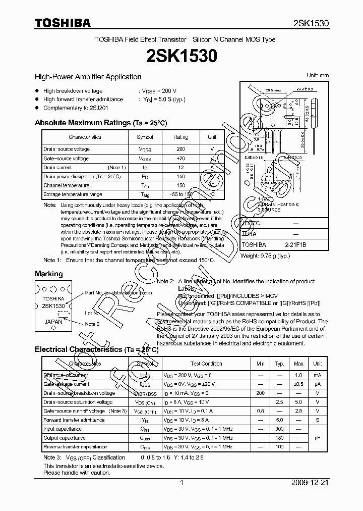 2SK1530Y_8319470.PDF Datasheet