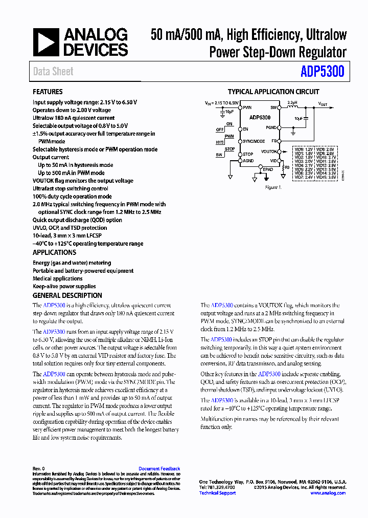 ADP5300-EVALZ_8319490.PDF Datasheet