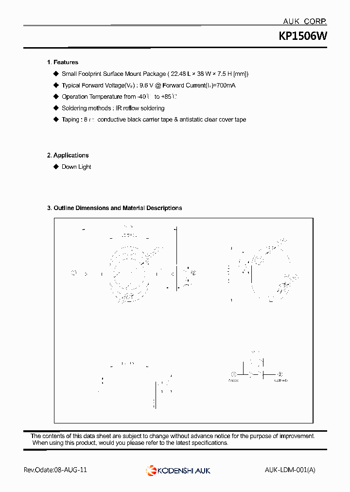 KP1506W00_8320110.PDF Datasheet