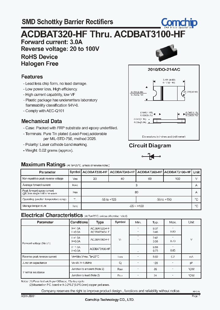 ACDBAT3100-HF_8320667.PDF Datasheet