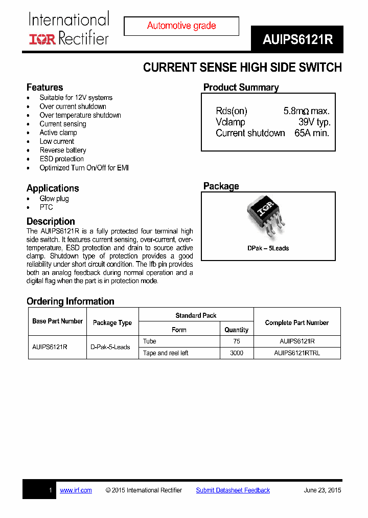AUIPS6121R-15_8320683.PDF Datasheet