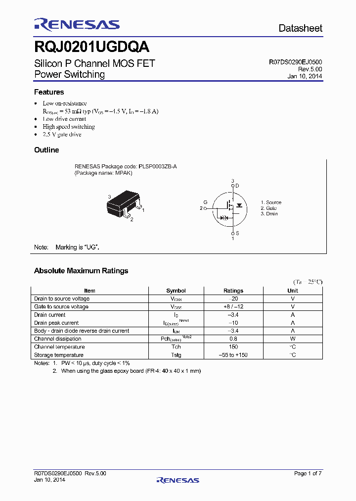 RQJ0201UGDQA-15_8322510.PDF Datasheet