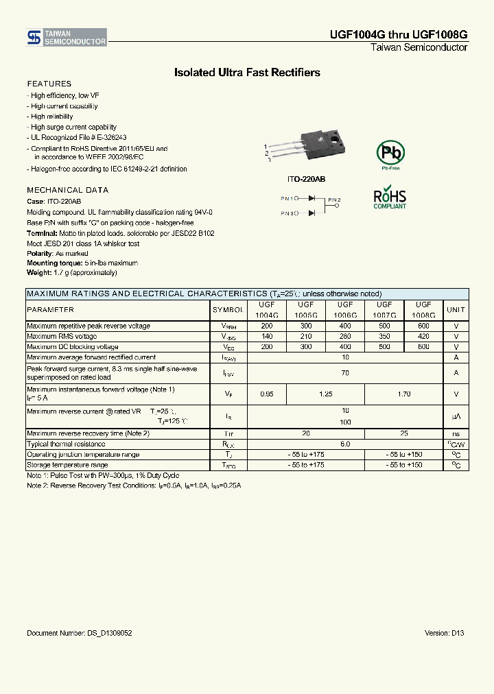 UGF1004G_8322759.PDF Datasheet