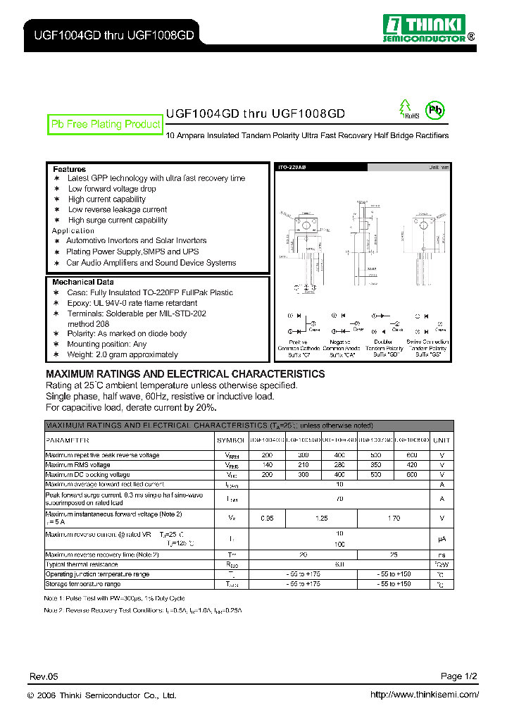 UGF1004GD_8322760.PDF Datasheet