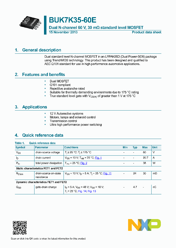 BUK7K35-60E_8322742.PDF Datasheet