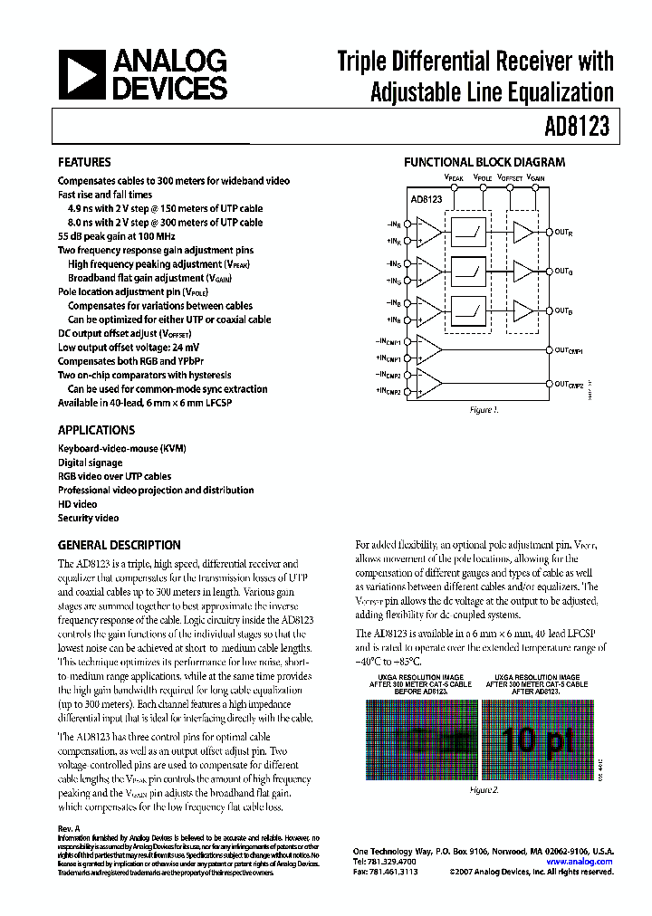 AD8123ACPZ_8322914.PDF Datasheet