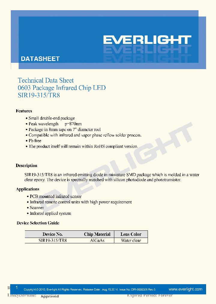 SIR19-315-TR8_8322959.PDF Datasheet