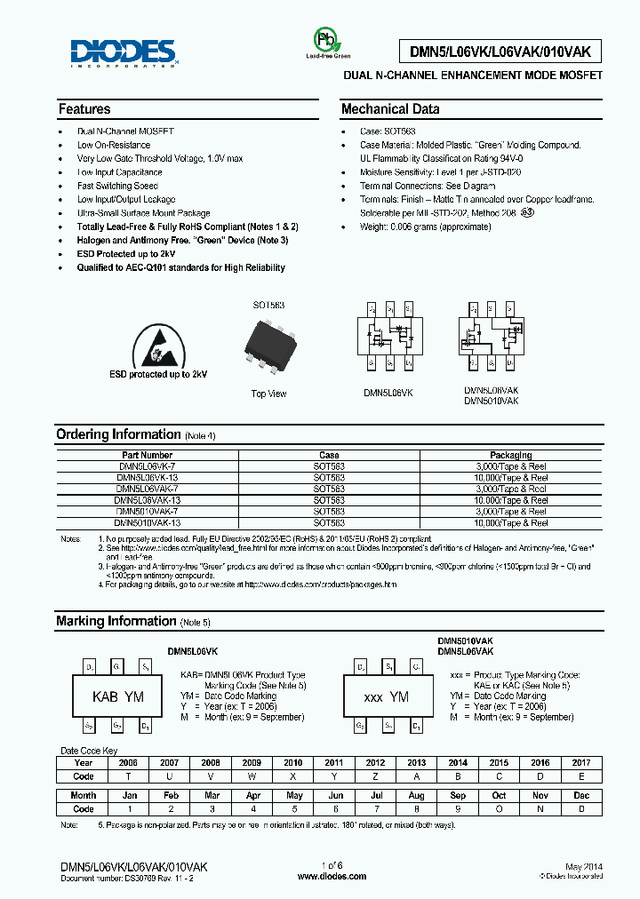 DMN5010VAK_8323215.PDF Datasheet