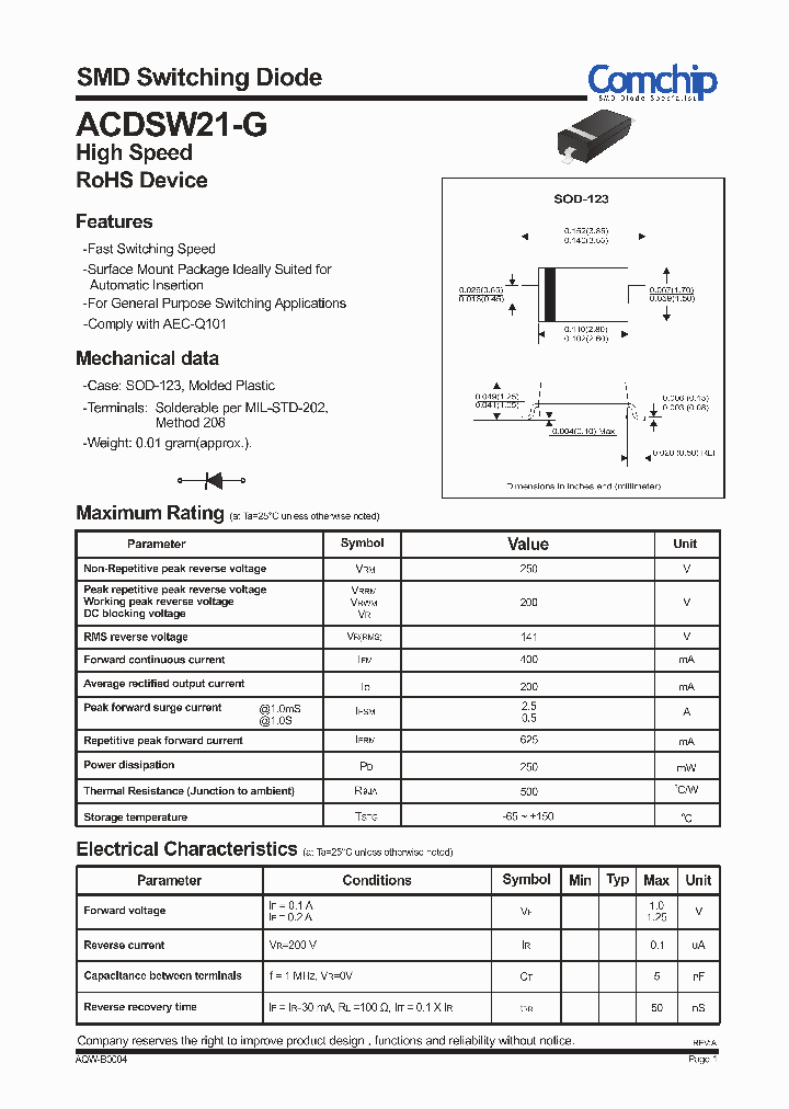 ACDSW21-G_8323576.PDF Datasheet