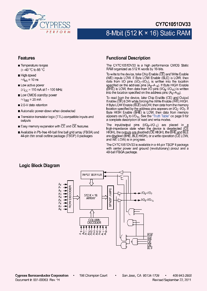 CY7C1051DV33-12ZSXI_8323795.PDF Datasheet