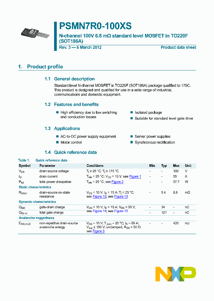 PSMN7R0-100XS_8323877.PDF Datasheet