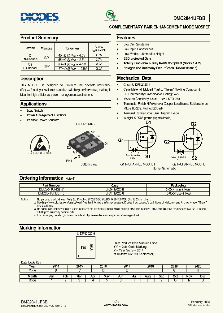 DMC2041UFDB-13_8324176.PDF Datasheet