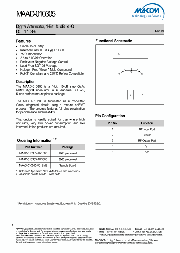MAAD-010305-V1-JUN11_8324267.PDF Datasheet