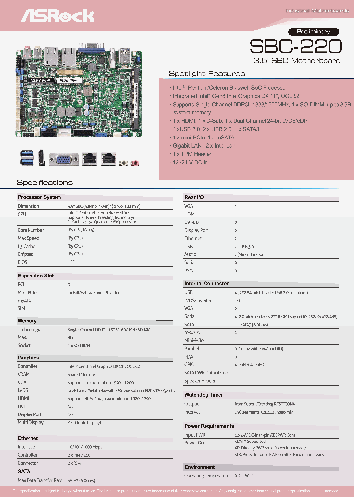 SBC-220_8324339.PDF Datasheet