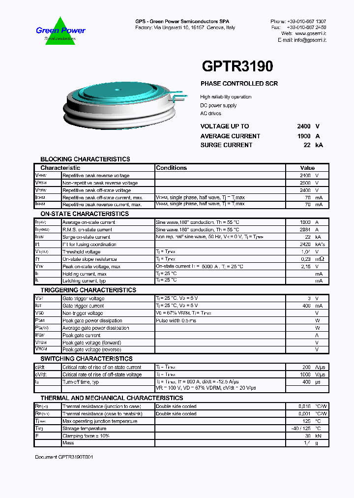 GPTR3190_8324700.PDF Datasheet