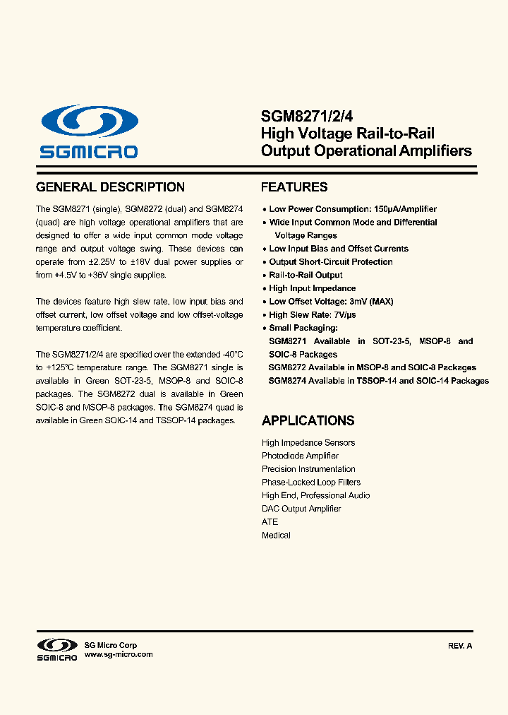 SGM8271_8324775.PDF Datasheet