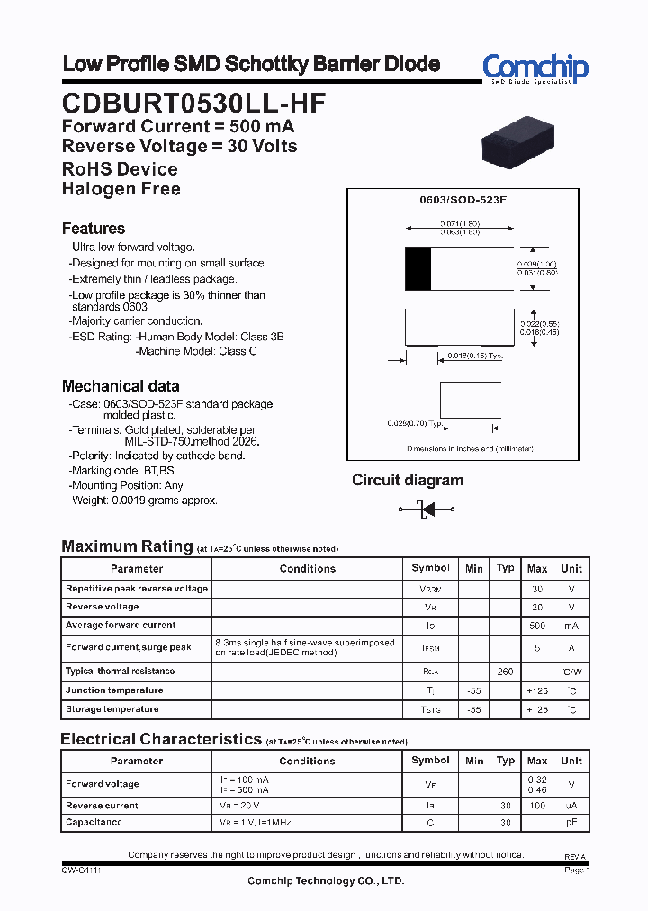 CDBURT0530LL-HF_8325458.PDF Datasheet