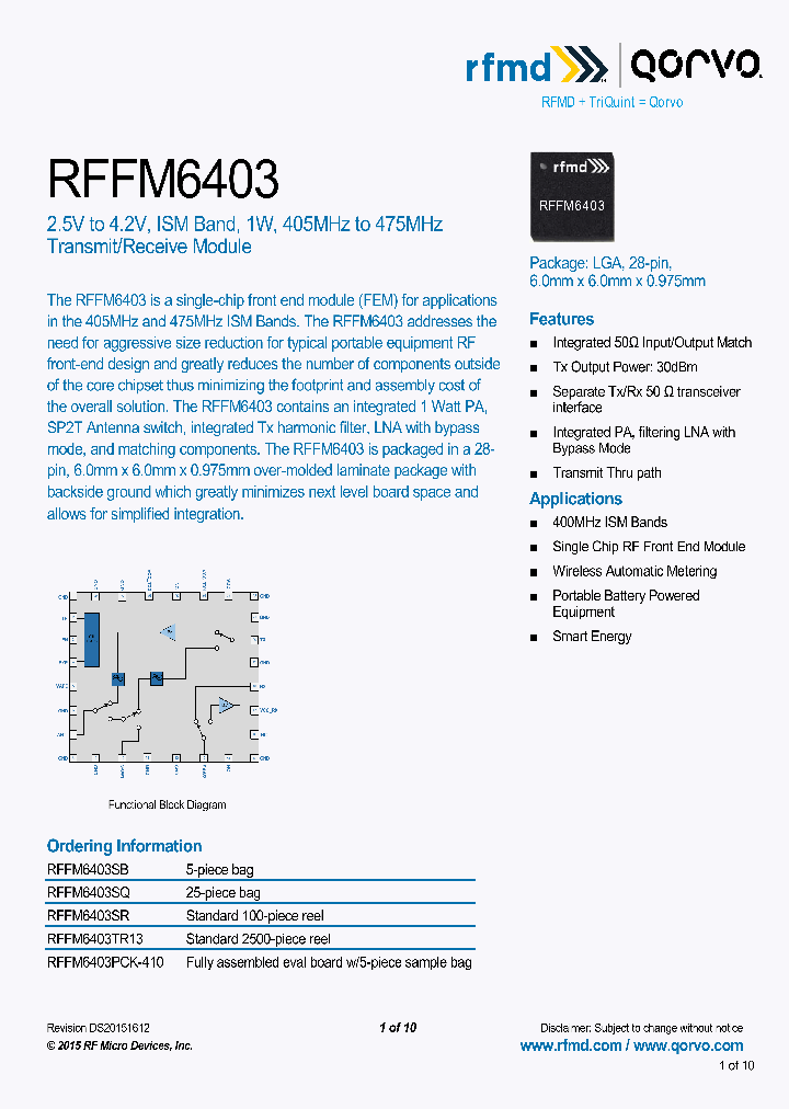 RFFM6403_8325446.PDF Datasheet