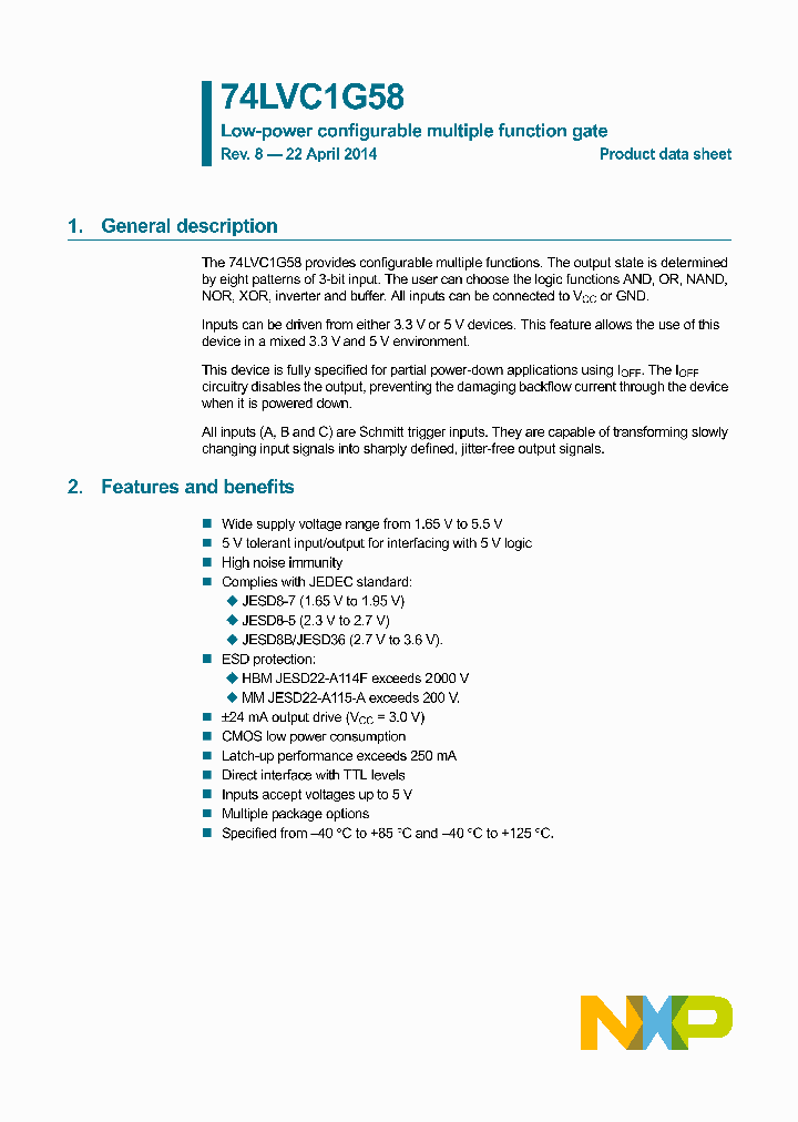 74LVC1G58GF_8325659.PDF Datasheet
