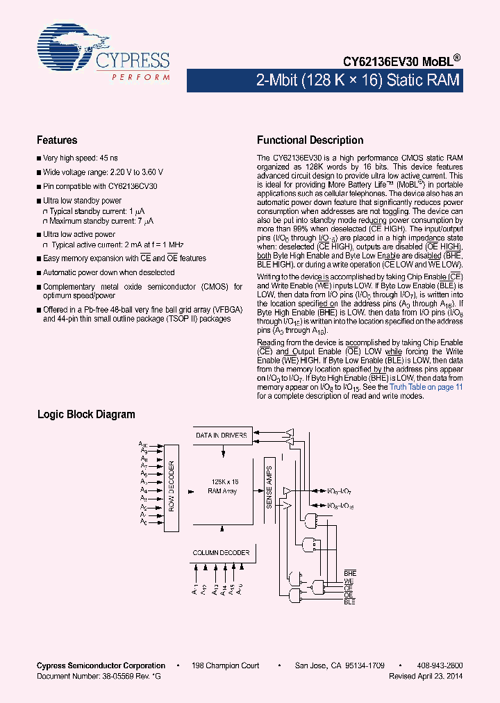 CY62136EV30LL-45BVXI_8325689.PDF Datasheet