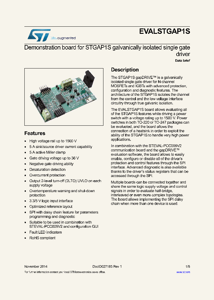 EVALSTGAP1S_8325734.PDF Datasheet