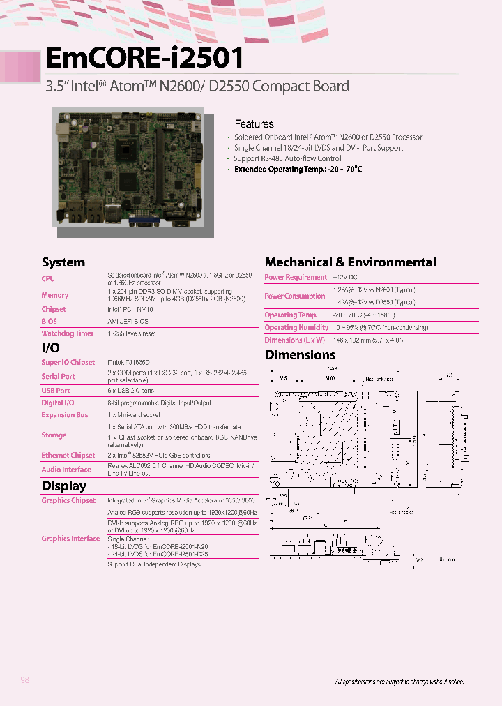 EMCORE-I2501-D25_8326562.PDF Datasheet