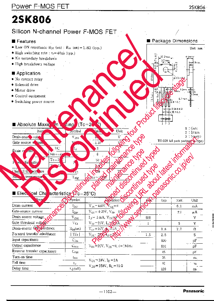 2SK0806_8326842.PDF Datasheet