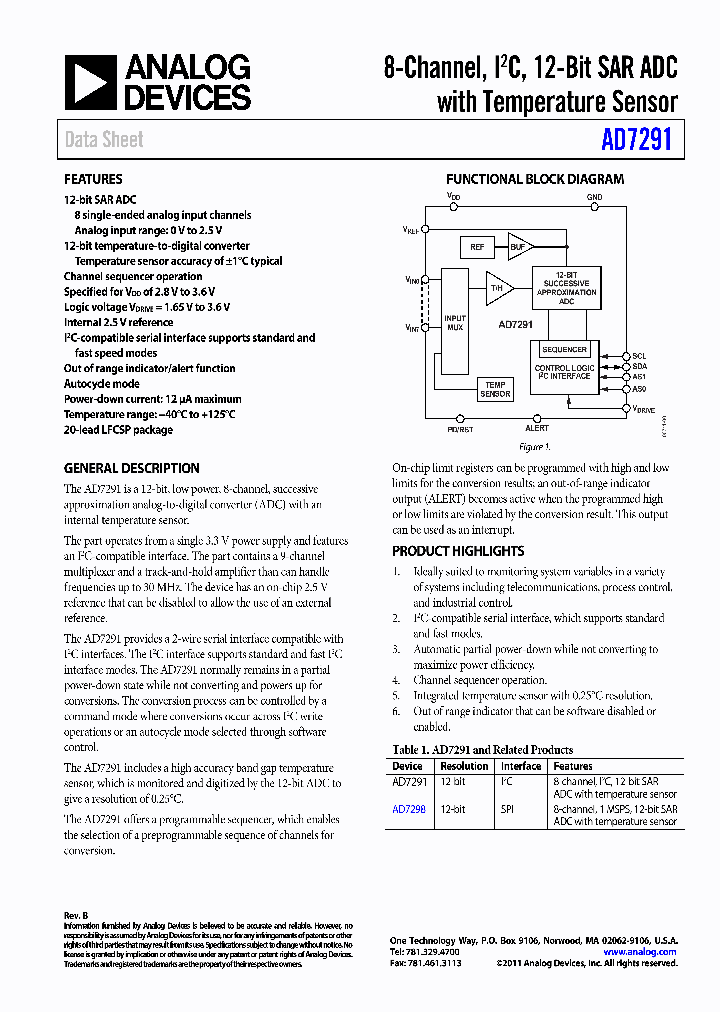 AD7291_8327366.PDF Datasheet
