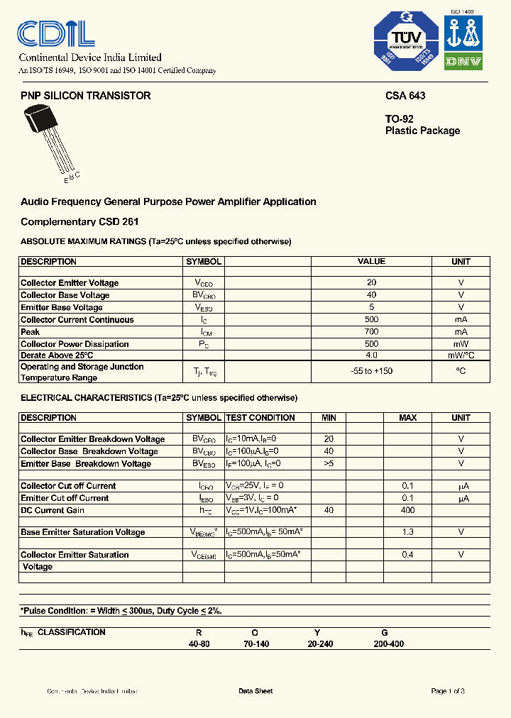 CSA643_8327356.PDF Datasheet