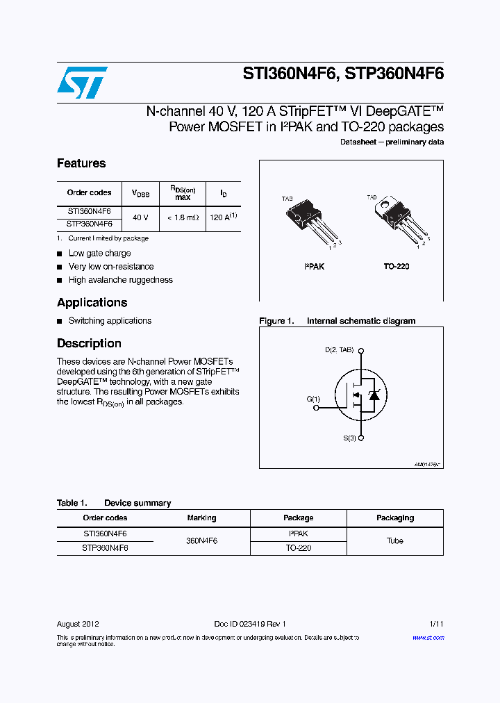 STI360N4F6_8327779.PDF Datasheet